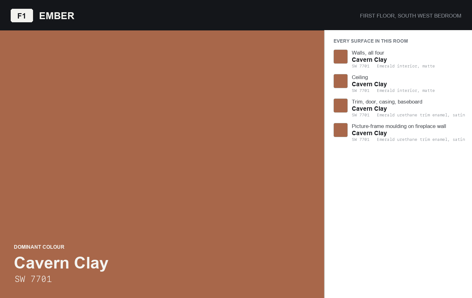 Colour board for Ember